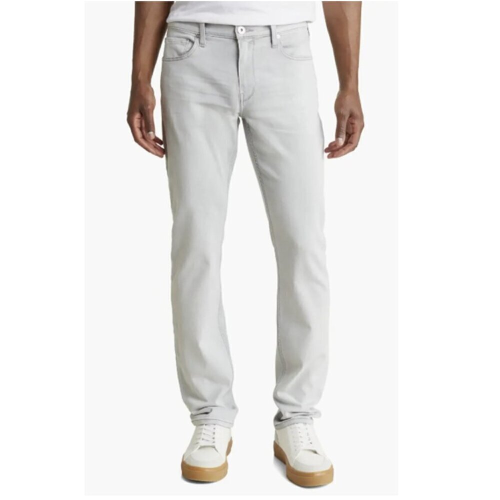 PAIGE Federal Men's Slim Straight Leg Spring Blue Denim Jean Pants